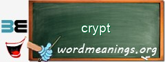 WordMeaning blackboard for crypt